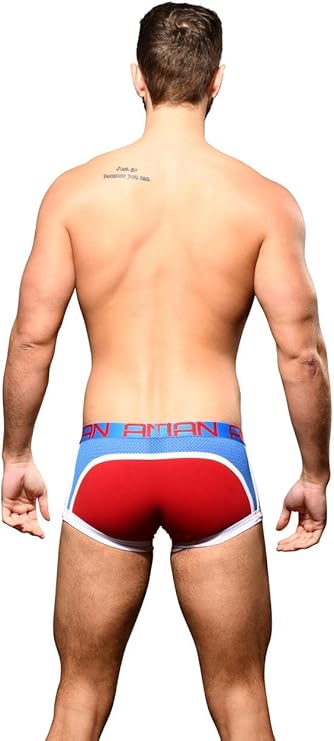 Andrew Christian SHOW-IT® Sports Mesh Boxer Red/Elect Blue