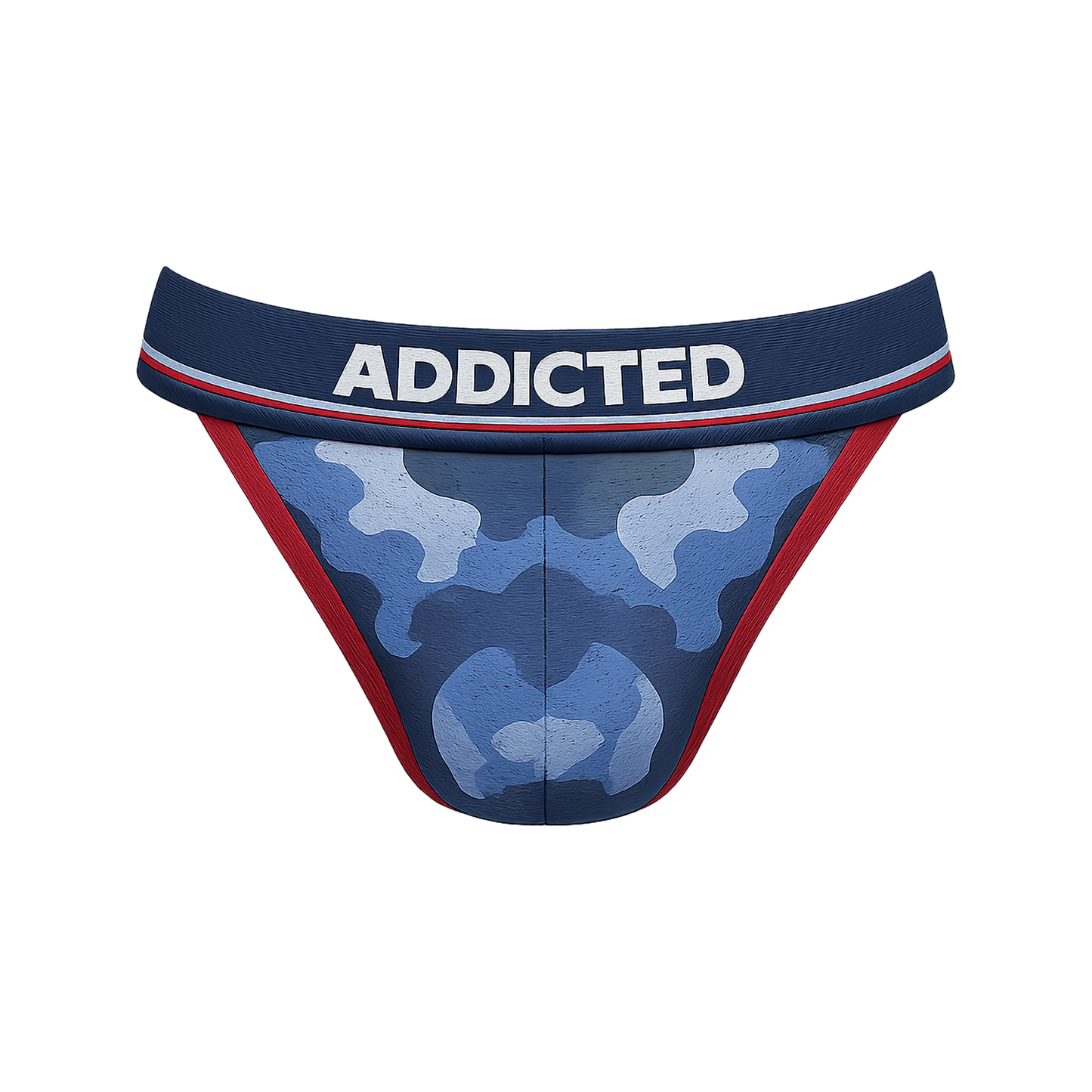 ADDICTED Camo Mesh Push Up Bikini Slip homme Navy